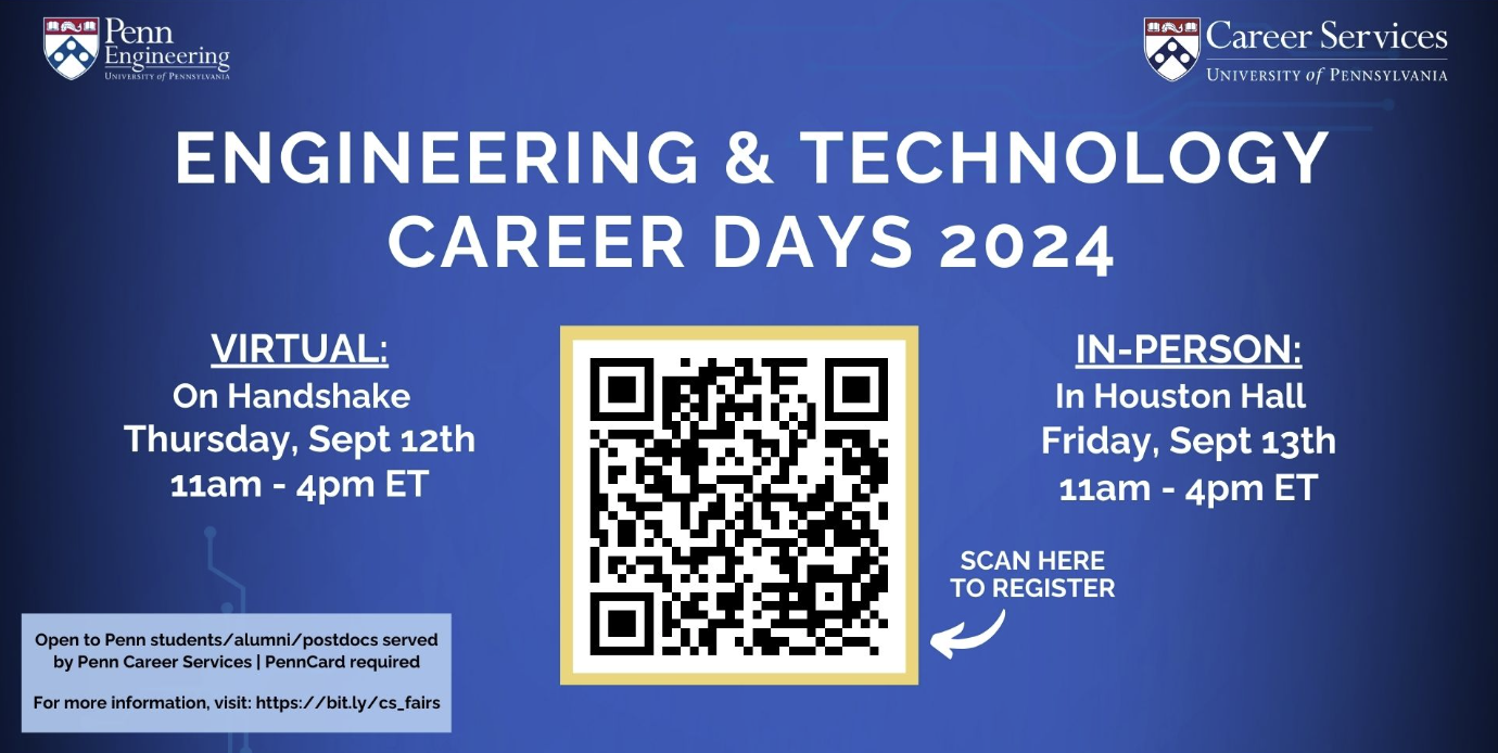 Engineering and Technology Career Days Poster